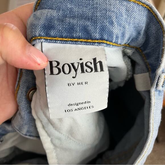 BOYISH Donny High Rise Skinny Jeans West Side Story Blue Light Wash Size W24 - Picture 4 of 13